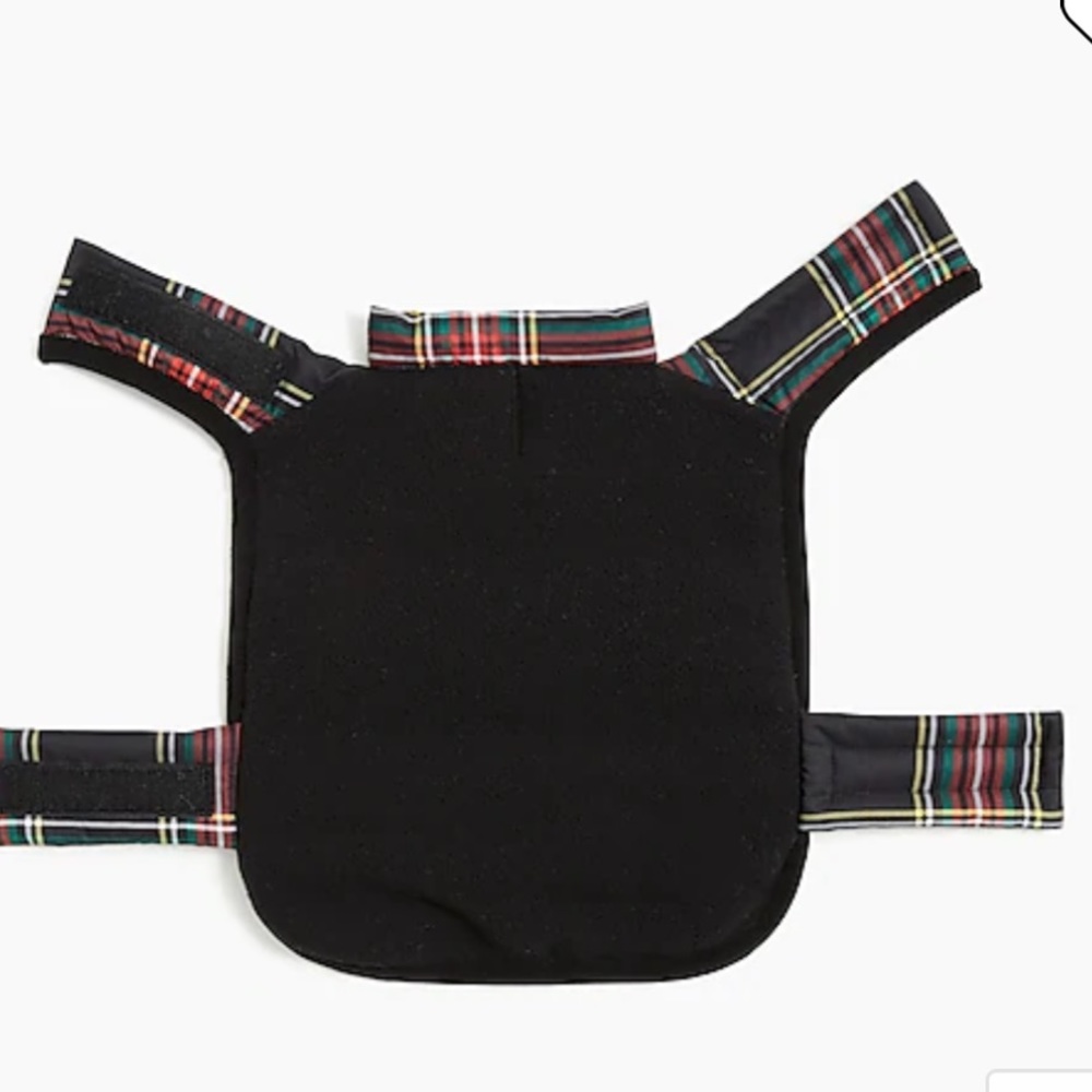 J Crew Crewmutts Black Tartan Plaid Puffer Vest - Picture 2 of 3